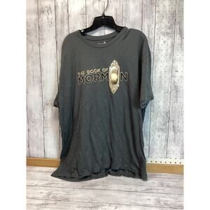 The Book of Mormon Men's T-Shirt Short Sleeve Graphic Print Black XL